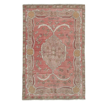 Mid-20th Century Floral Handmade Turkish Anatolian Rug