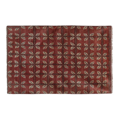 Vintage Anatolian Oushak Kars Handwoven Distressed Ushak Area Rug 4'8'' x 6'9''