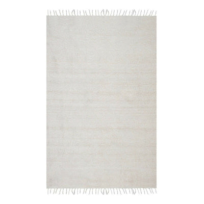 1970s Vintage White Siirt Kilim Blanket Rug 4'2" X 6'2"