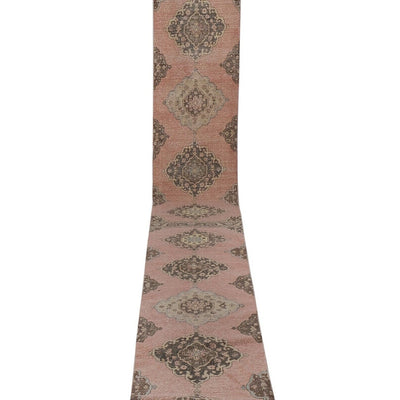 Vintage Extra Long Stair Carpet - Wool Stair Carpet 2'9'' x 24'9''