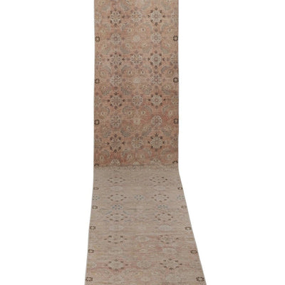 Distressed Extra Long Turkish Runner Rug - Stair Carpet 2'9'' x 18'10''