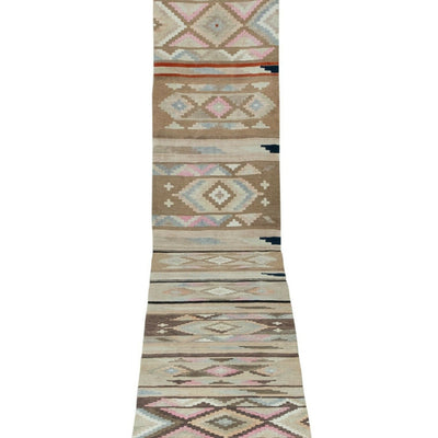 Turkish Handmade Runner Kilim - Extra Long Rug Tread 2'4" X 22'5"