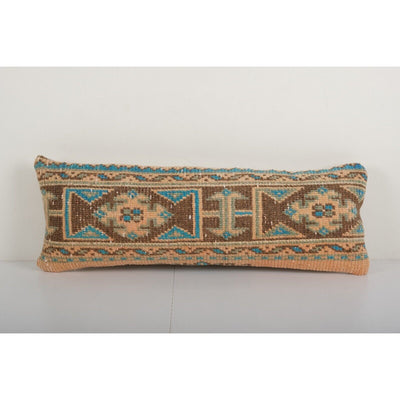 Muted Carpet Rug Pillow, Faded Ethnic Turkish Bedding Pillow - Oushak Throw