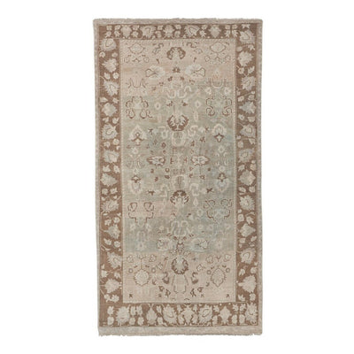 Vintage Turkish Karapinar Rug With Venetian Renaissance Style with Floral Border