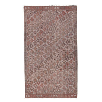 Vintage Embroided Turkish Jajim Kilim Rug 4'6'' x 7'8''