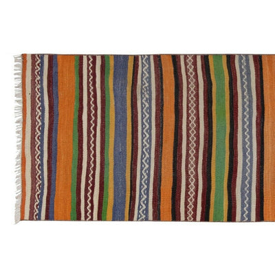 1970s Vintage Turkish Oushak Kilim Runner - Hallway Rug 2.2 x 10.8 Ft