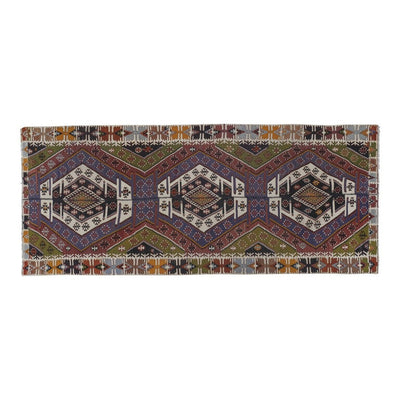 Antique Turkish Anatolian Tribal Kilim, Geometric Organic Wool Kilim Rug
