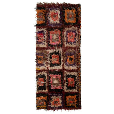 Vintage Turkish Tulu Runner 4'2'' X 9'11''