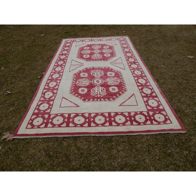 Vintage Oversize Turkish Kars Rug - Designer Carpet 6'2" X 10'4"