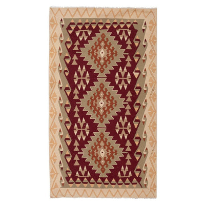 Vintage Turkish Kayseri Kilim Rug 4' X 7'5"