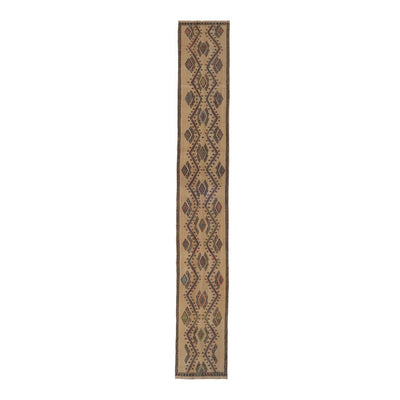 Mid Century Turkish Long and Narrow Kilim Runner with Modern Design