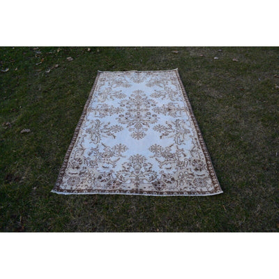 Vintage Floral Turkish Sparta Rug 3'10" X 7'1"