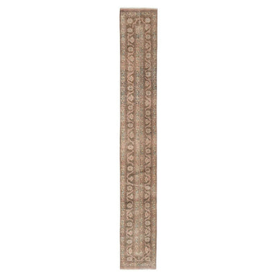 Long and Narrow Turkish Runner Rug - Bohemian Stair Carpet 1'7" X 11'3"