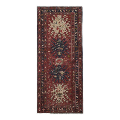 Vintage Anatolian Animal Soumac Runner Rug 4'5'' x 9'8''
