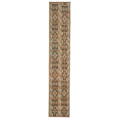 Vintage Boho Turkish Ethnic Design Narrow Hallway Runner Rug