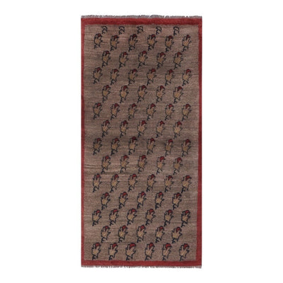 Vintage Organic Wool Turkish Tulu Rug 3'7'' X 6'11''