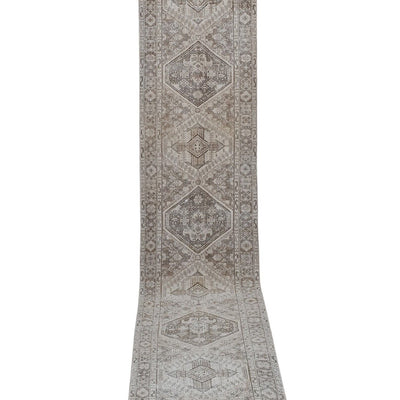 Vintage Faded Turkish Runner Rug - Designer Hallway Carpet 2'6'' x 14'1''