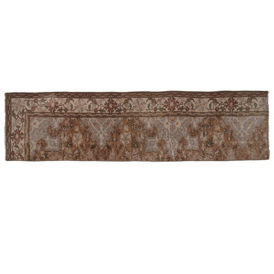 Distressed Turkish Oushak Runner Rug - Designer Carpet 2' X 7'10"