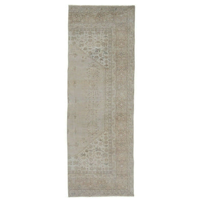 Distressed Turkish Oushak Runner 3'3" X 9'4"
