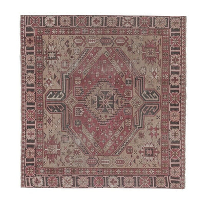 Antique Caucasian Kazak Rug with Tribal Geometric Medallion 5'5'' x 6'