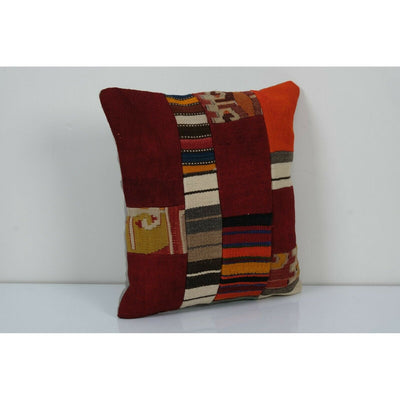 18" x 20" Carpet Pillow, Bohemian Kilim Lumbar