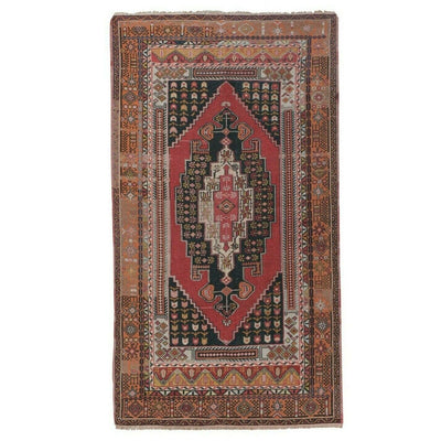 Vintage Turkish Konya Taspinar Rug with Venetian Renaissance Style 4'4" X 7'6"