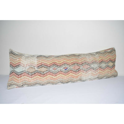 12" x 38" Bohemian Bedding Wool Kilim Pillow Cover Handmade Hippie Bed Pillow