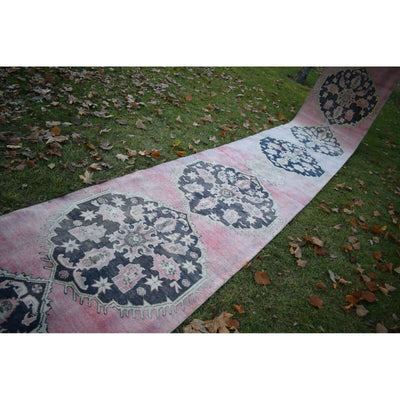 Hand-Woven Turkish Konya Kurdish Runner - Stair Carpet 3'5'' X 25'4''