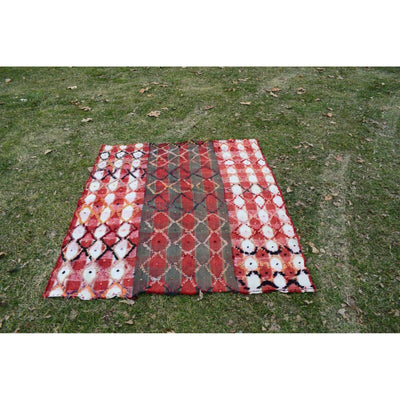 Vintage Tribal Nomadic Handmade Tulu Moroccan Style Vintage Turkish Rug 4'8'' X