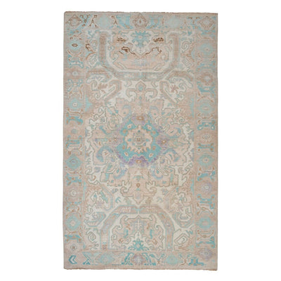Decorative Soft Muted Color Turkish Oushak Rug 5'5" X 9'3"