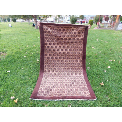 Central Anatolian Shaggy Tulu Rug, Wool Village Rug from Turkey 3'9'' x 6'2''