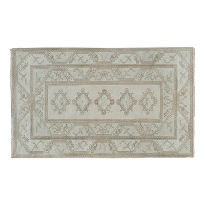 Handmade Carpet Vintage Turkish Milas Rug Pastel Colored Country Rug 5'2" X 8'1"