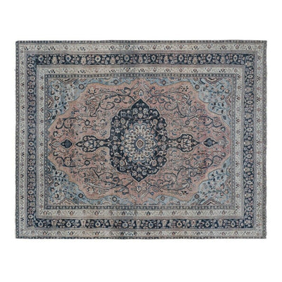 Blue Colors Distressed Oversized Rug, Wool Rug, Oriental Turkey Oushak Carpet