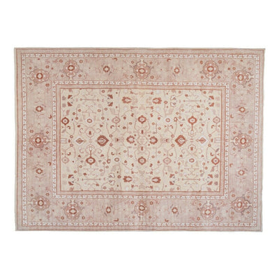 Hand Knotted Contemporary Large Turkish Oushak Rug with Mid-Century 8' X 10'12"
