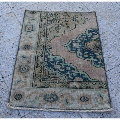 2x3 Oriental Vintage Wool Handmade Traditional Carpet Area Rug