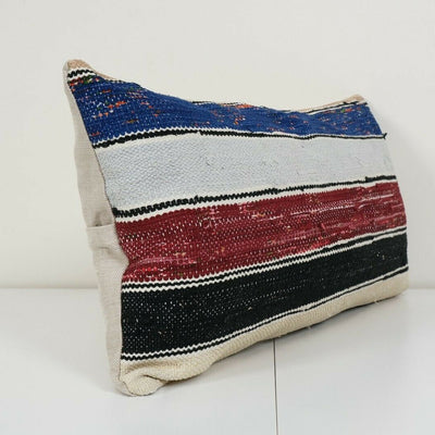 Oriental Boho pillow Kilim pillow cover Chair pillow Small 14" x 26"