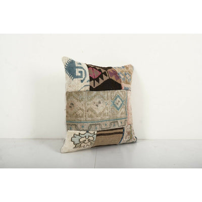 Vintage Patchwork Pillow Case Made from an Anatolian Cover