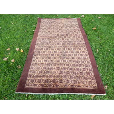 Central Anatolian Shaggy Tulu Rug, Wool Village Rug from Turkey 3'9'' x 6'2''