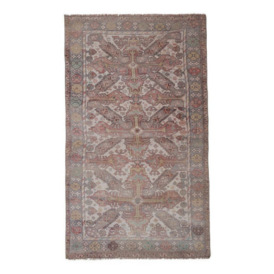 Vintage Turkish Karapinar Rug - Room Size Carpet 4'8" X 8'1"