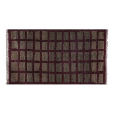 1980s Angora Gray Wool Shaggy Tulu Rug 3'8" X 6'10"