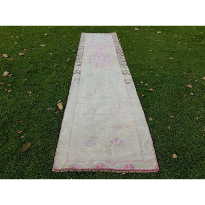 Handknotted Turkish Kurdish Herki Runner - Designer Carpet 3' X 12'6"