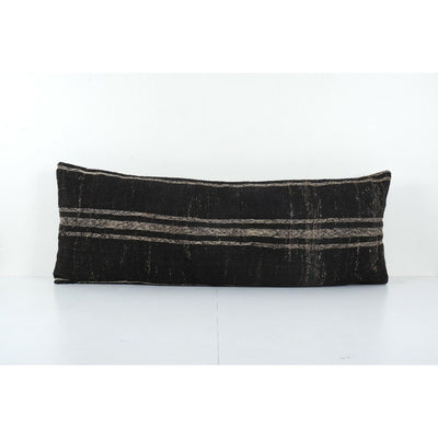 Goat Hair Organic Long Bedding Kilim Pillow Cover, Tribal Ethnic Pillow