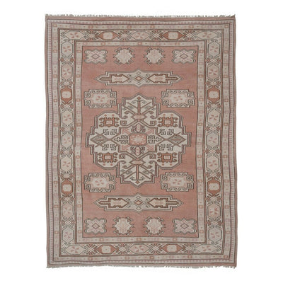 Decorative Turkish Rug, Soft Color Oushak Rug, Living Room Rug 5'9'' X 7'5''