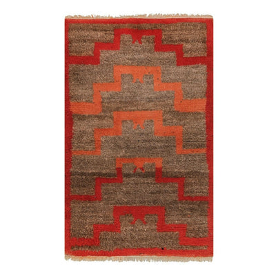 Vintage Organic Wool Turkish Tulu Rug - Designer Carpet