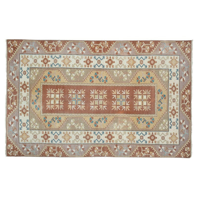 Native Turkish Soft Muted Color Oushak Living Room Rug 5'1" X 7'9"