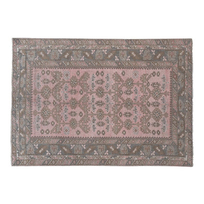 Decorative Turkish Rug, Faded Oushak Rug, Living Room Rug 6'5'' x 8'10''