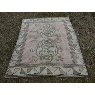 Vintage Small Turkish Kars Rug 3'12'' x 4'7''