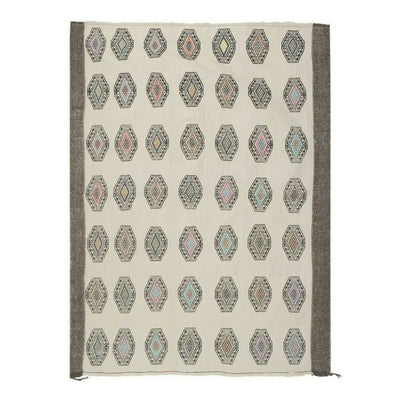 Mid 20cty Vintage Konya Jajim Kilim with Vegetable Dyes Color 5'4'' x 7'3''