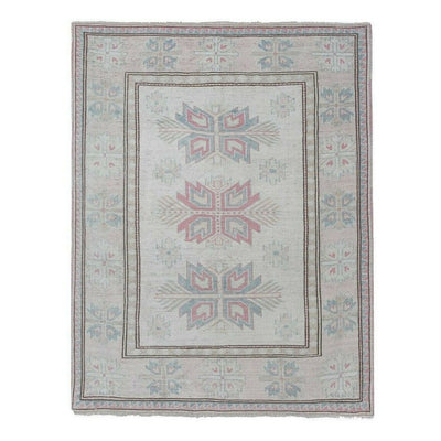 Decorative Soft Muted Color Turkish Oushak Rug, Living Room Rug 5'11'' x 7'3''