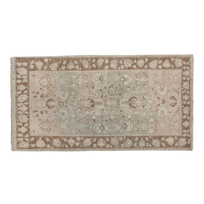 Vintage Turkish Karapinar Rug With Venetian Renaissance Style with Floral Border